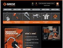 Tablet Screenshot of groz-tools.com